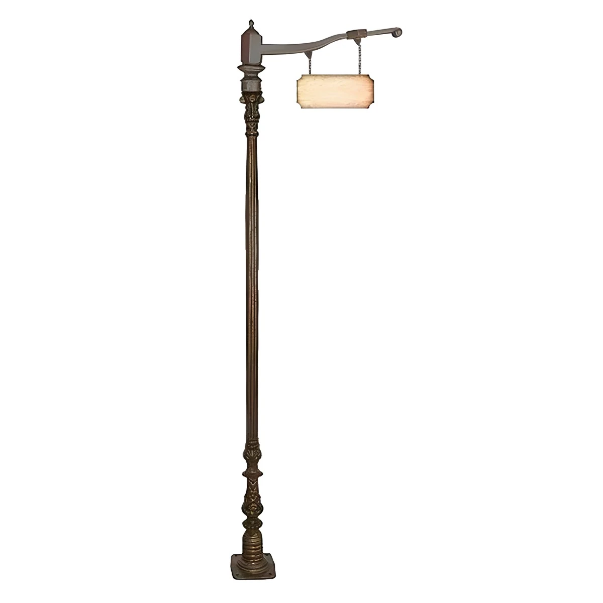 Poste Colonial Verona Para Jardim Alumínio C. S. Placa 2 05m