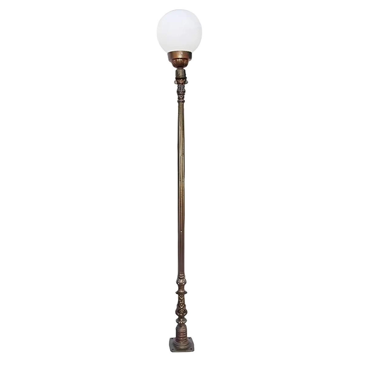 Poste Colonial Verona Para Jardim De Alumínio 01 Globo 2 19m