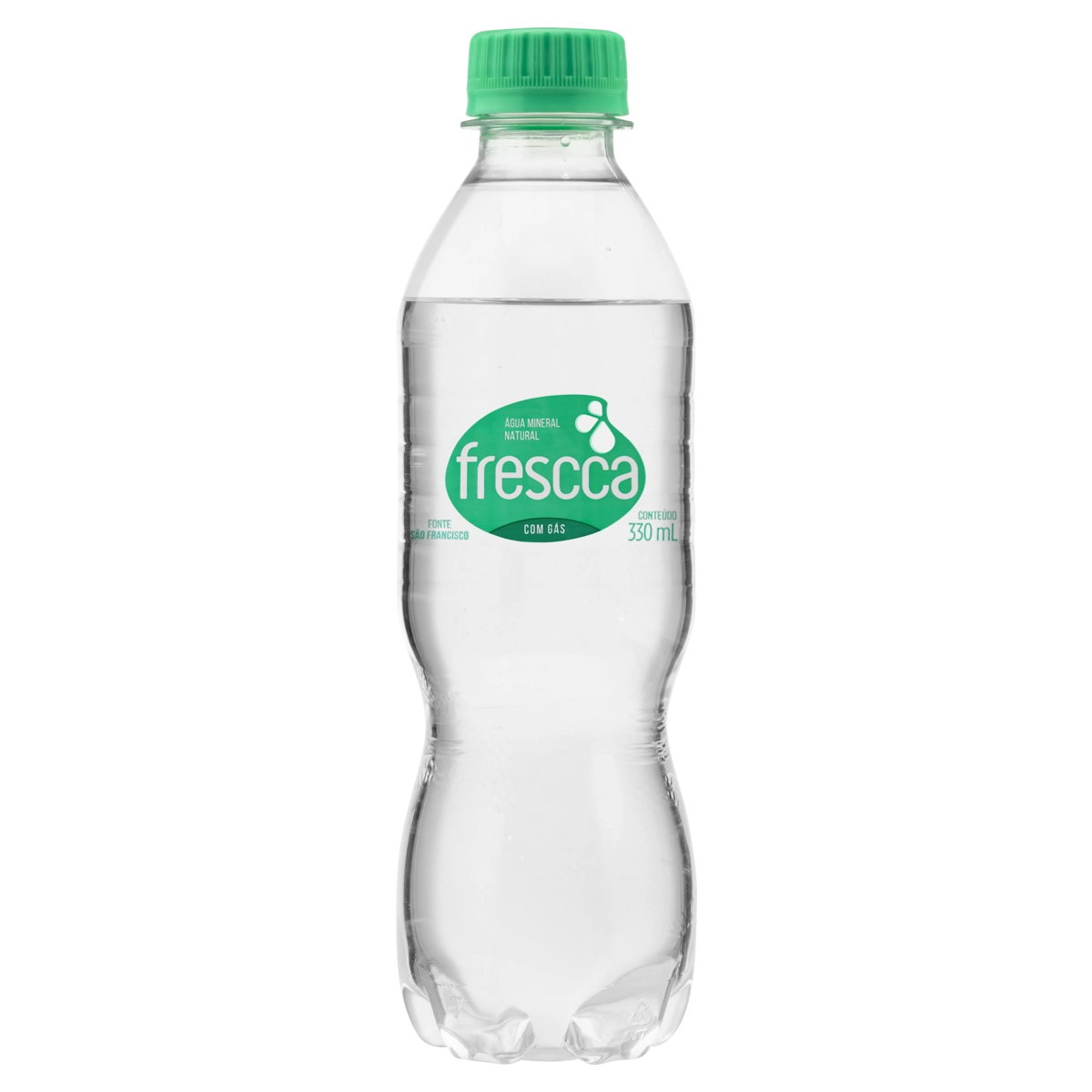 água Mineral Natural Com Gás Frescca Garrafa 330ml