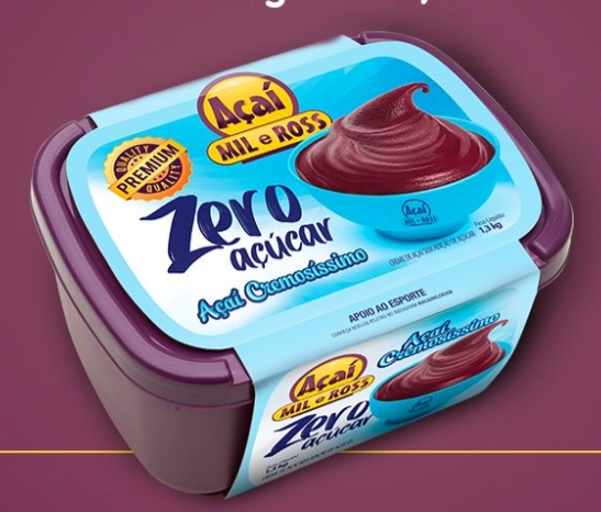 Acai Pote 1,3kg Cremossissimo Zero Mil E Ross
