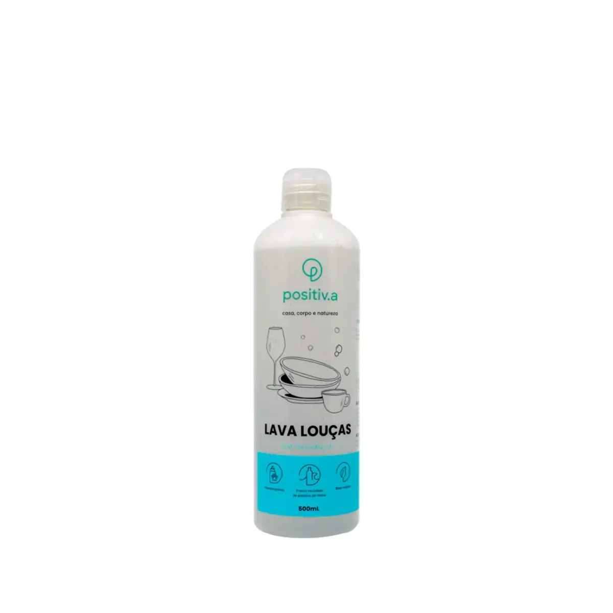 Detergente Lava Louças 500ml sem Fragrância 1 UN Positiv.a