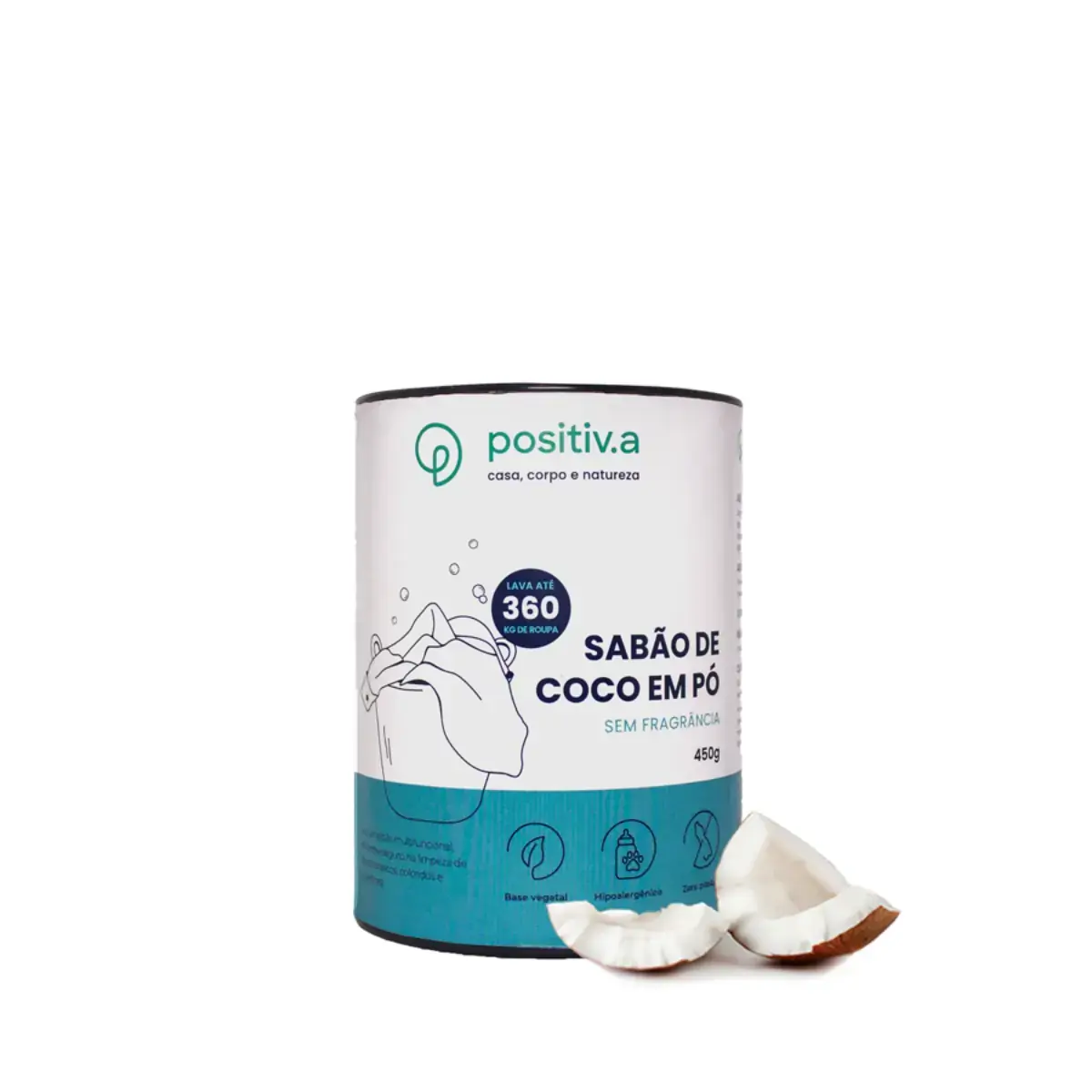 Sabão de Coco em Pó Biodegradável Positiva 450g