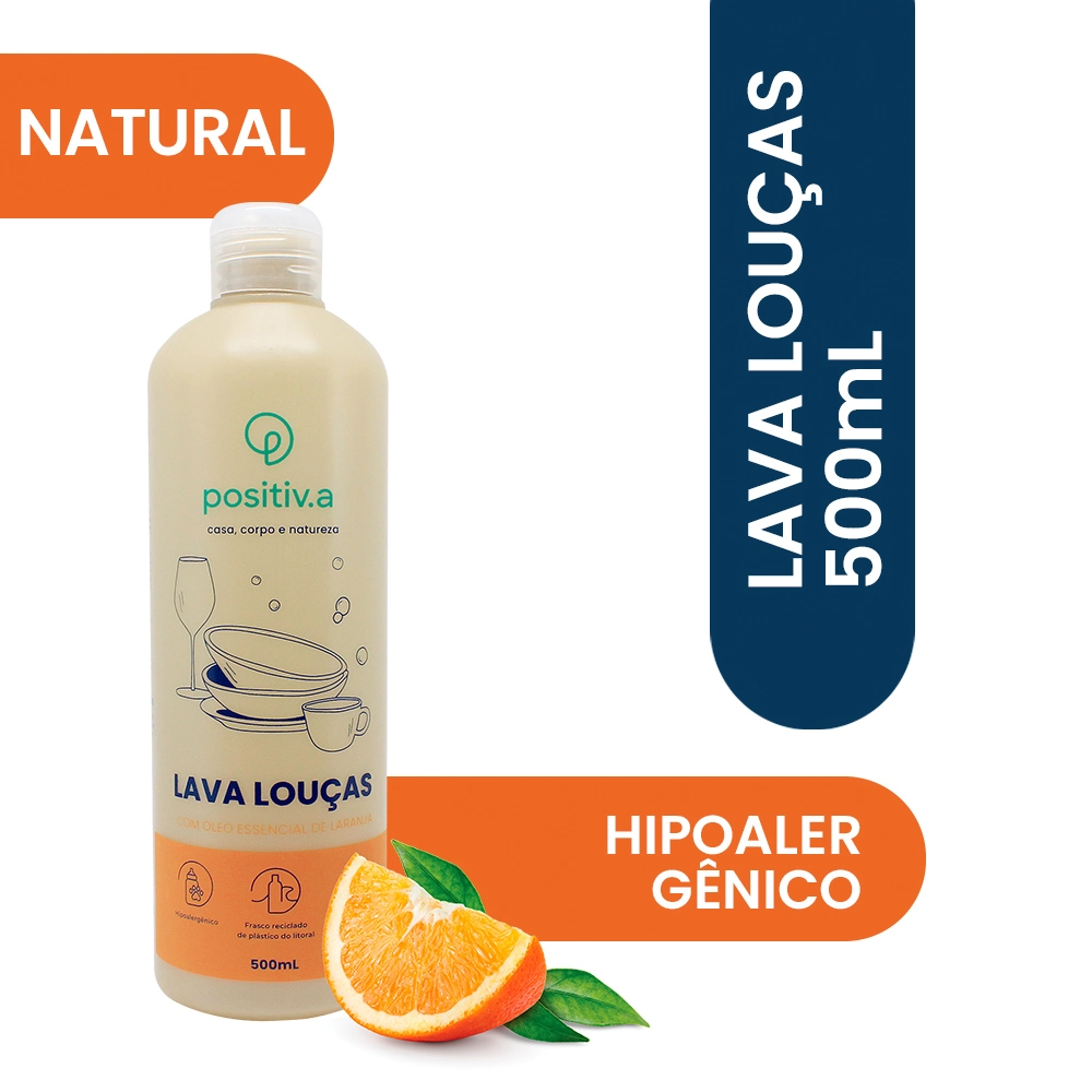 Lava Louças Positiva Laranja 500ml