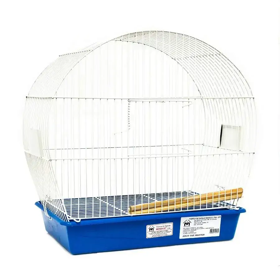 Gaiola Mônaco Para Pássaros Arco Top Master