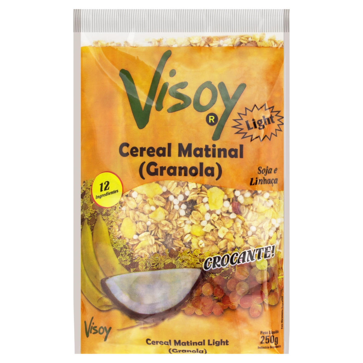 Granola Light Soja E Linhaça Visoy Pacote 250g