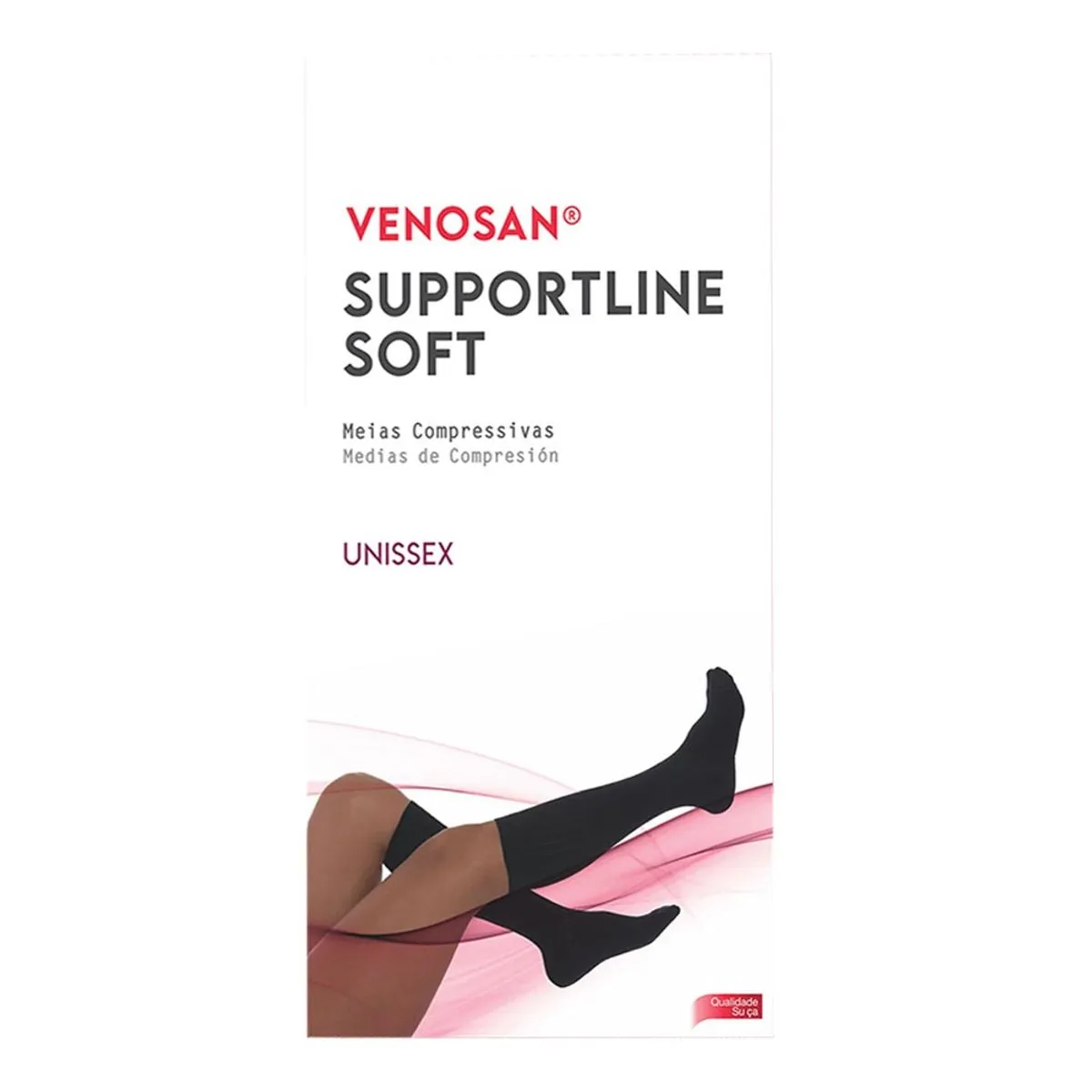 Meia 3/4 Supportline Soft - Venosan - Tam Xg - Marrom