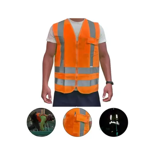 Colete Refletivo Com Bolso Laranja Pps12 Tamanho G - Kalipso