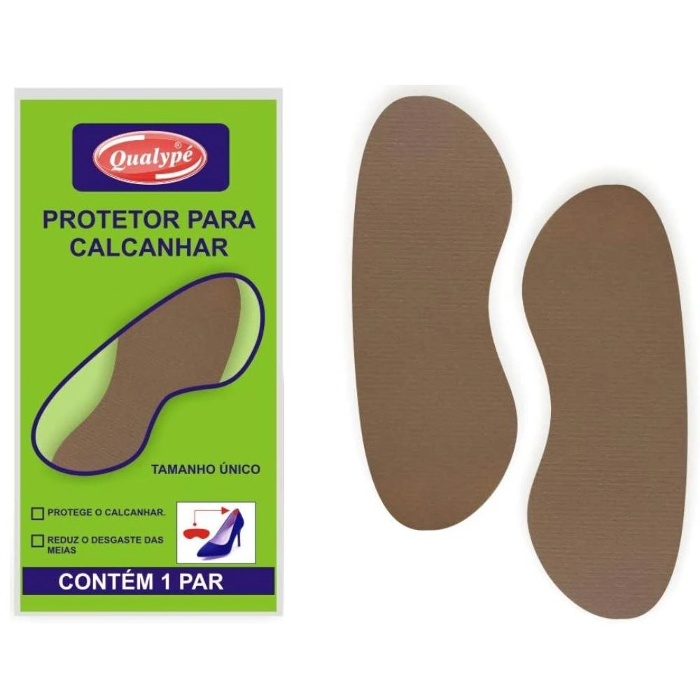 Calcanheira Qualype Protetor Para Calcanhar Espuma Beje 1uni