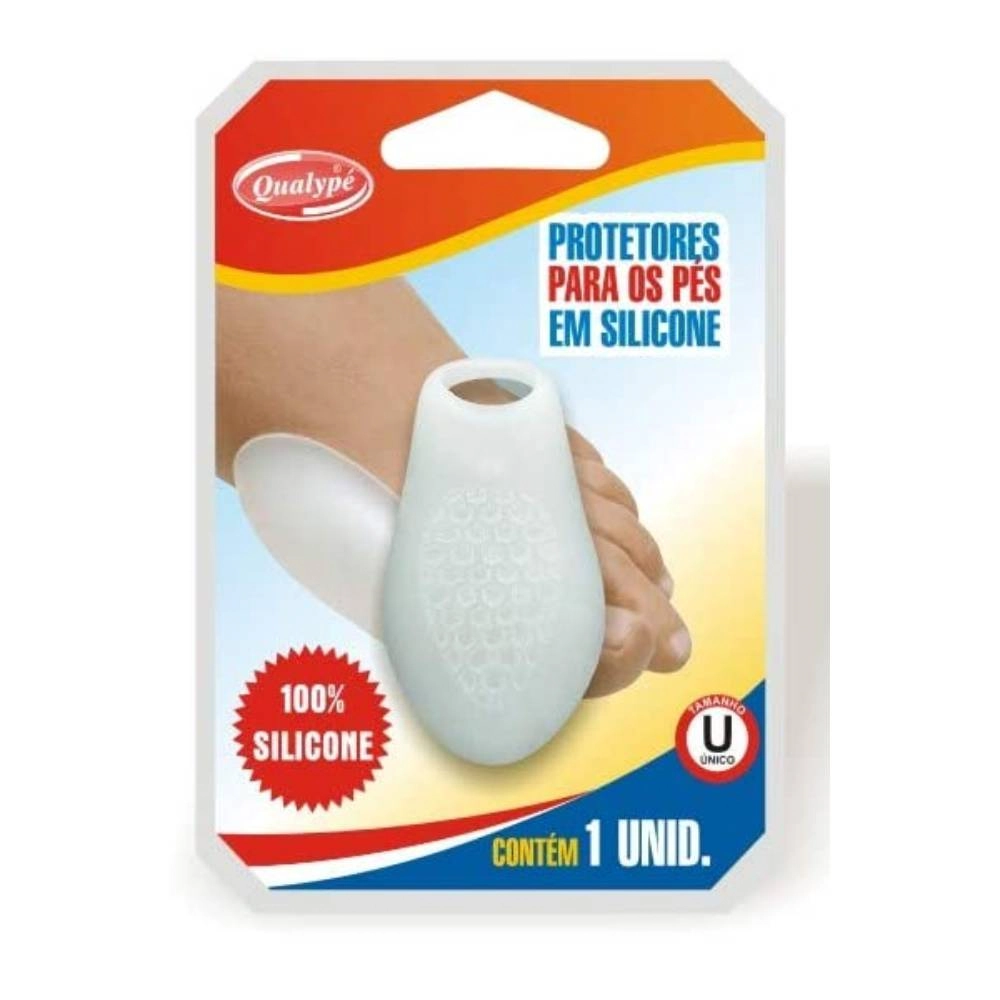 Calcanheira Qualype Silicone Protetor De Joanete Para 5 Dedo 1 Unidade