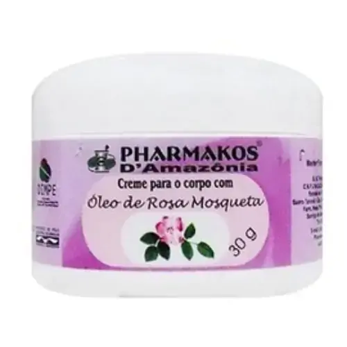 Creme Para O Corpo Com óleo De Rosa Mosqueta Pharmakos 30g