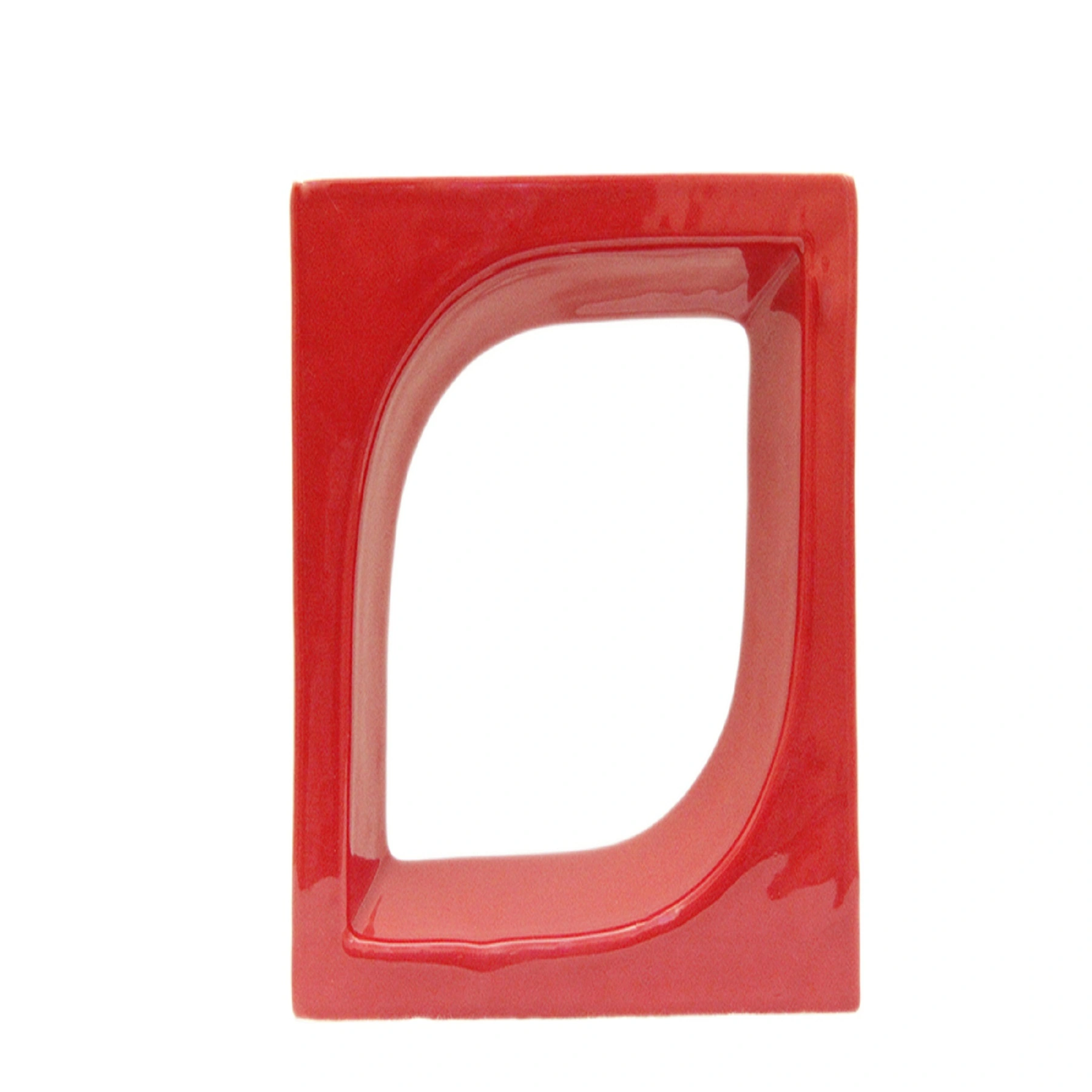 Cobogó Cerâmico Esmaltado Acetinado 20x20cm Vermelho Pétala Cerâmica Martins
