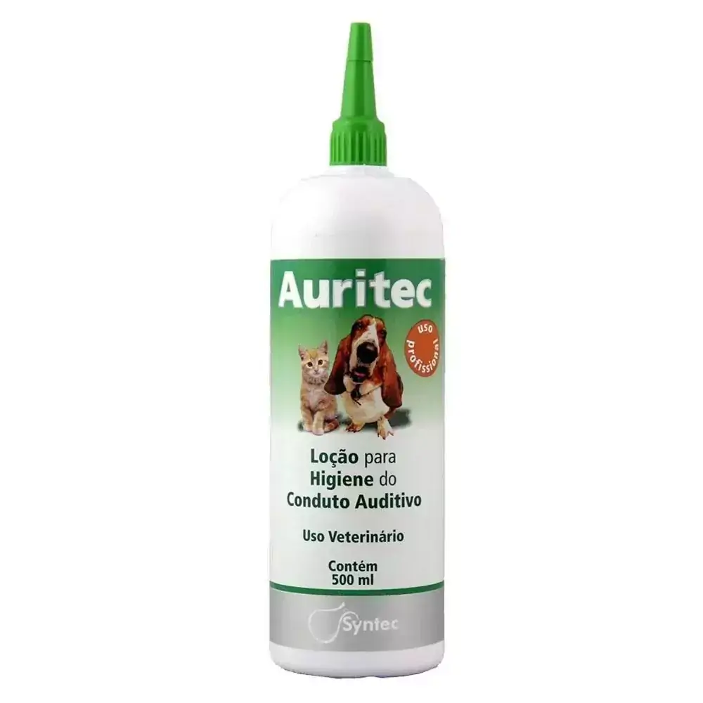 Auritec Higiene Orelha Cães E Gatos 500ml Syntec