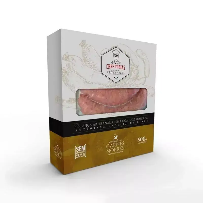 Linguiça Artesanal Alemã com noz moscada Pfalz Chef Tobias (500g)