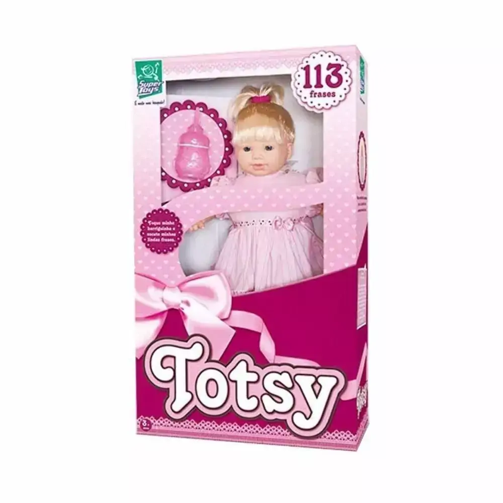 Boneca Totsy 113 Frases Vestido Sortido - Super Toys