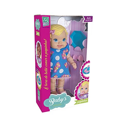 Boneca Babys Collection Papinha - Super Toys