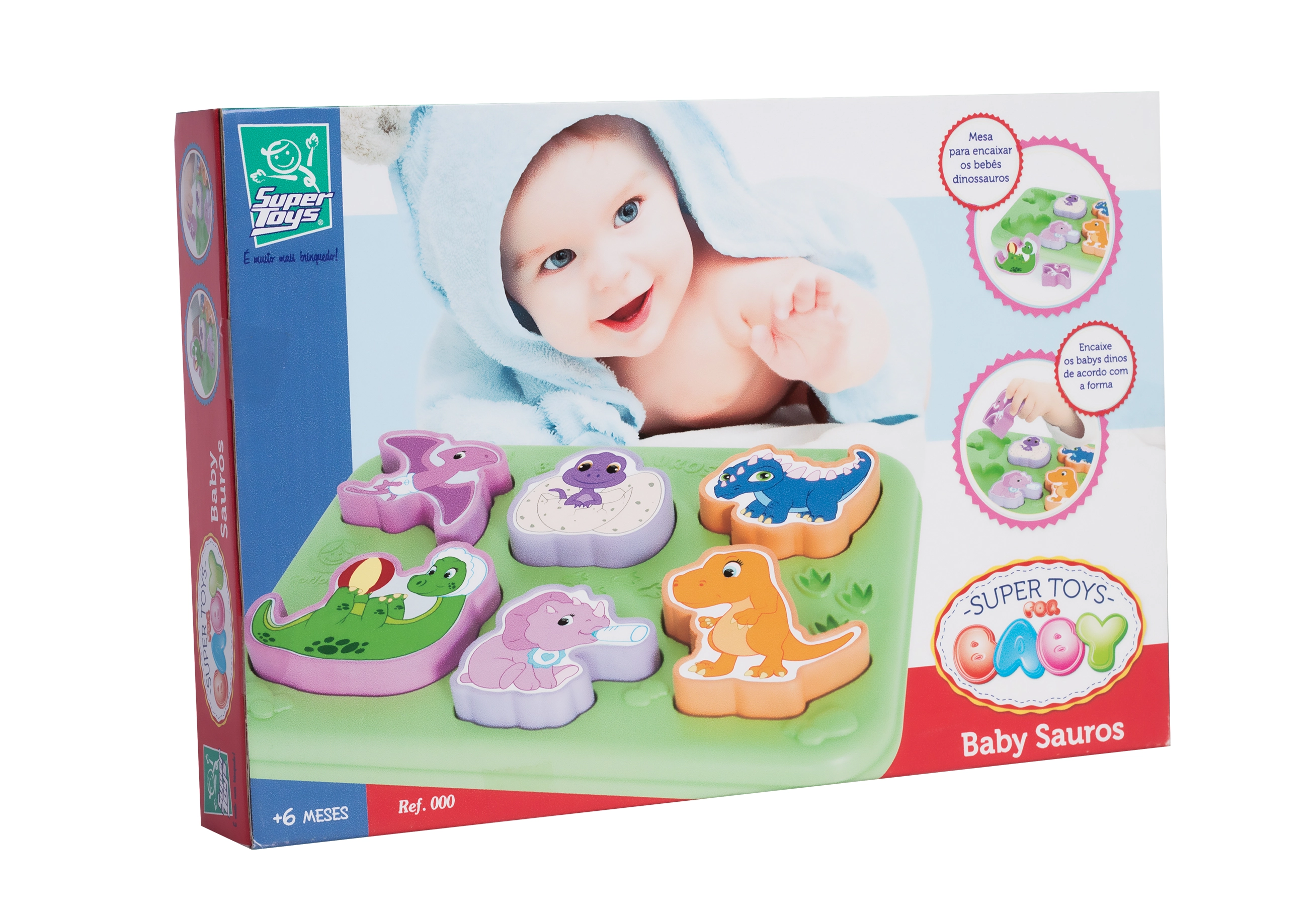Peças De Encaixar Baby Sauros Super Toys