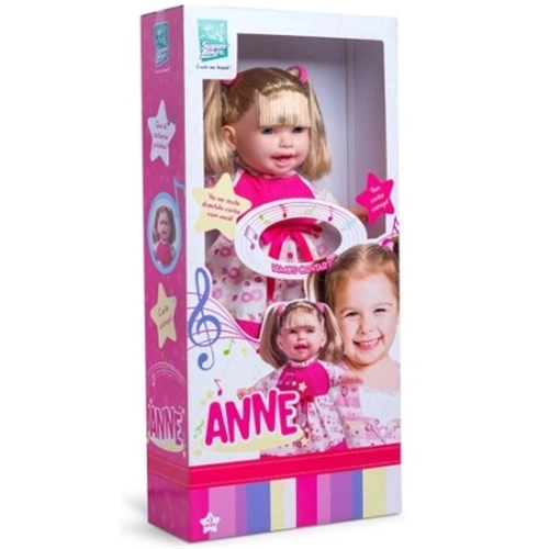 Anne Cante Comigo C/ Cabelo Ref 333 Super Toys