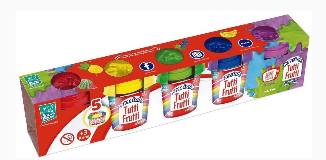 Kit Massinha Tutti Frutti Divertida 540