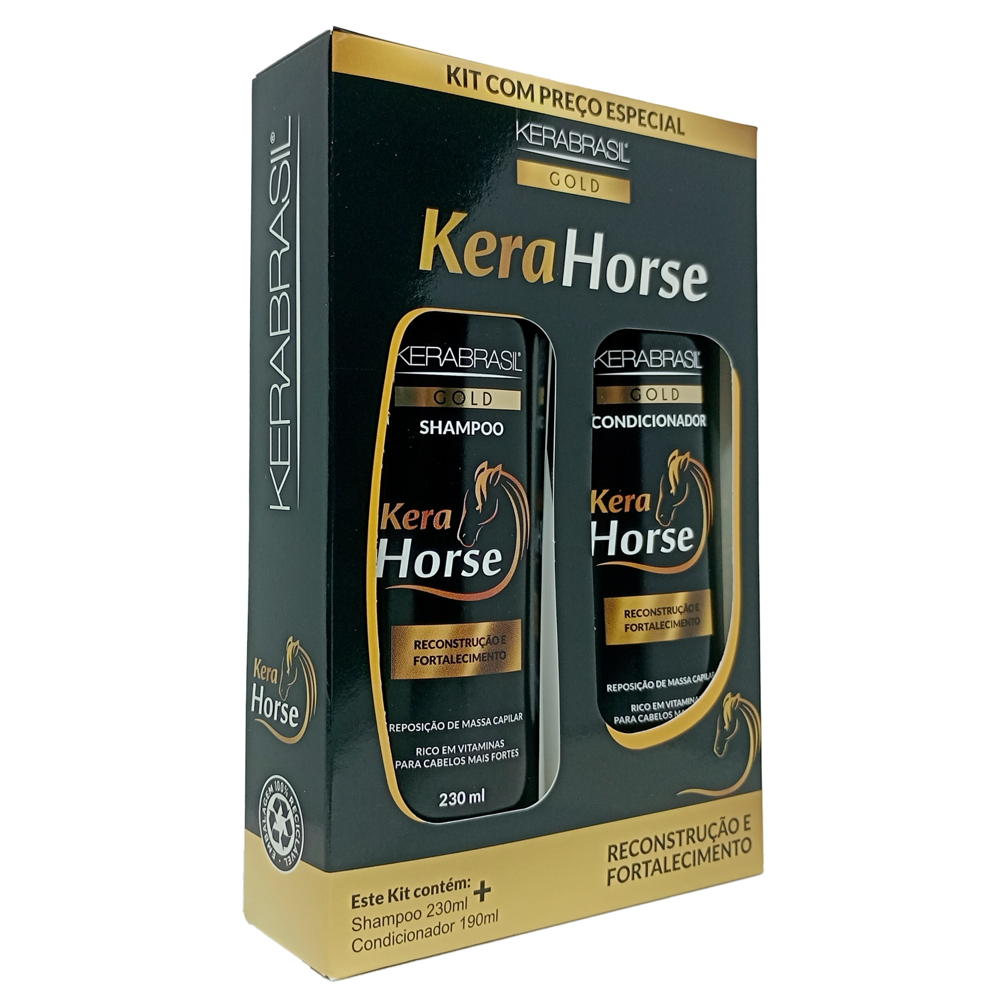 Kit Kera Horse Sh E Cond 230ml/190ml
