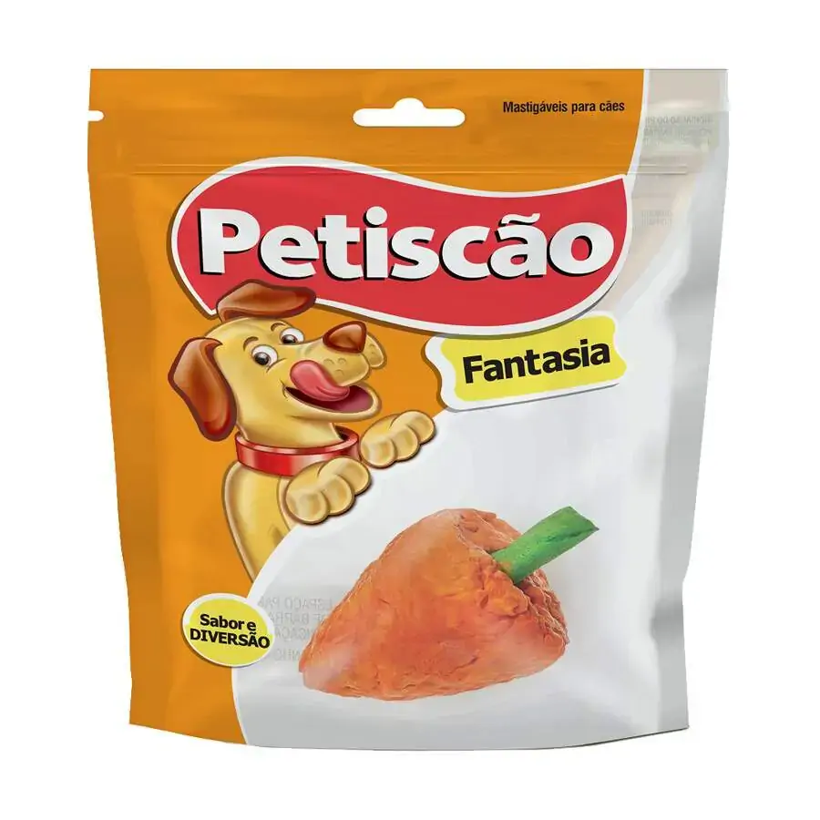Osso Petiscão Para Cães Fantasia Cenoura 1 Unidade
