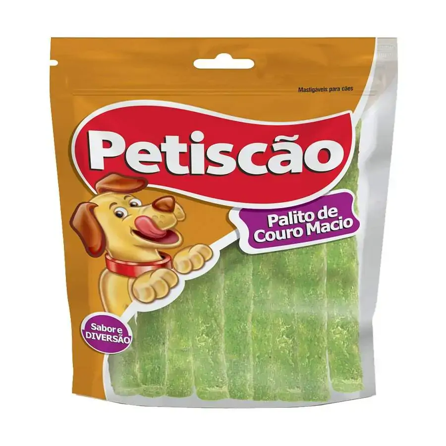 Osso Petiscão Para Cães Petisflex Palito Menta 500g
