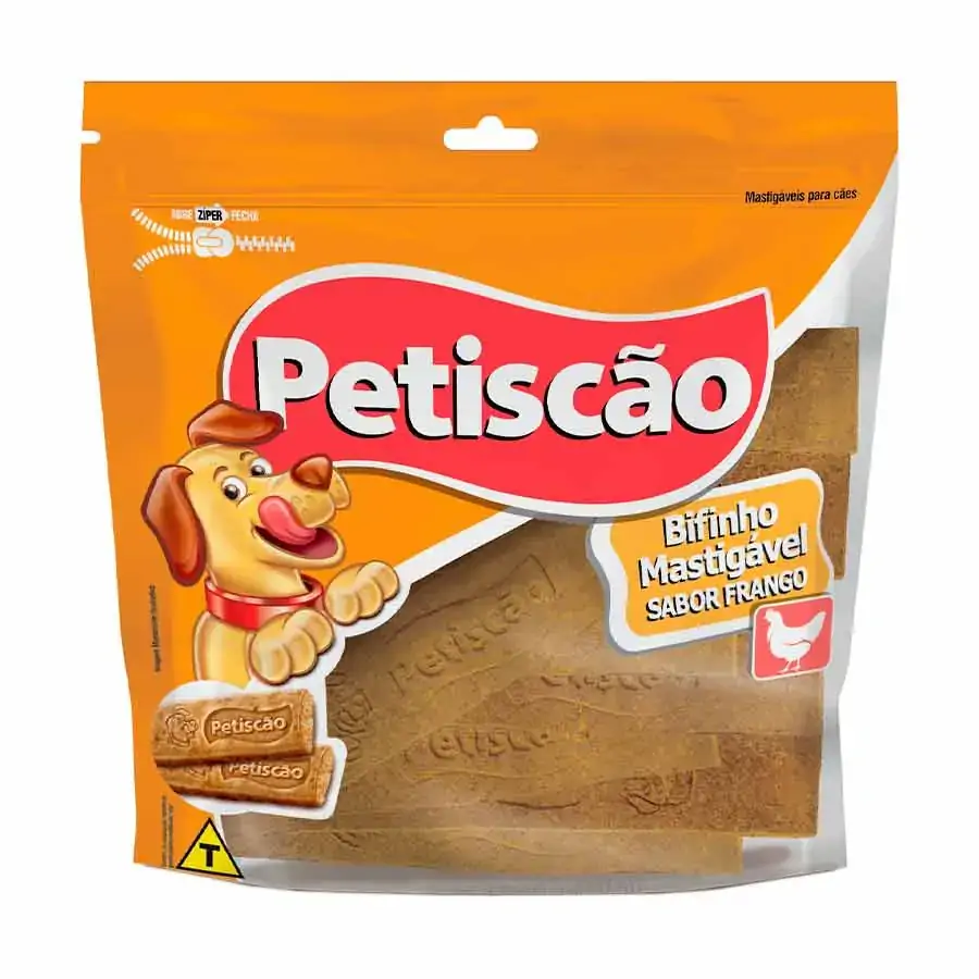 Bifinho Tablete Para Cães Frango Petiscão Pacote 60g