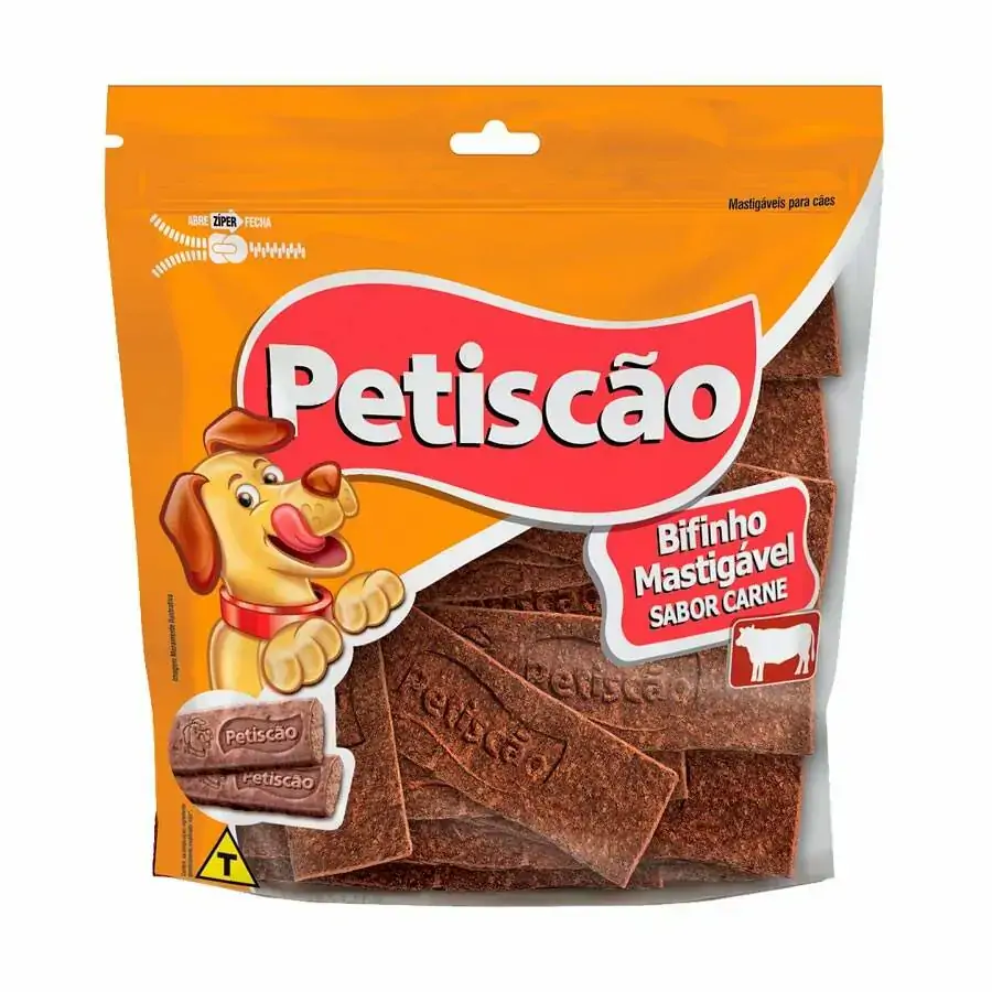 Snack Petisquinho Para Cães Bifinho Sabor Vegetais
