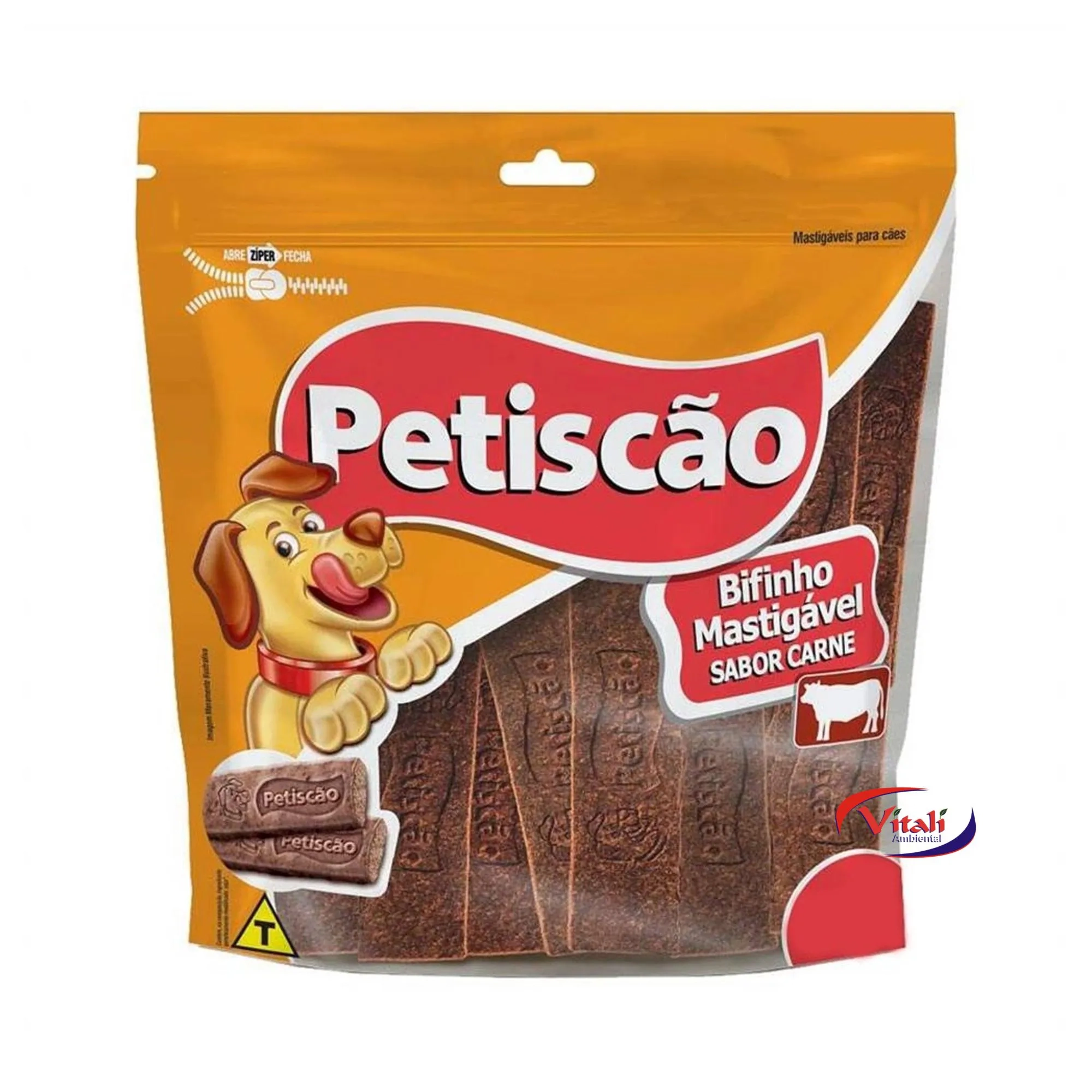 Bifinho Tablete Para Cães Carne Petiscão Pouch 500g