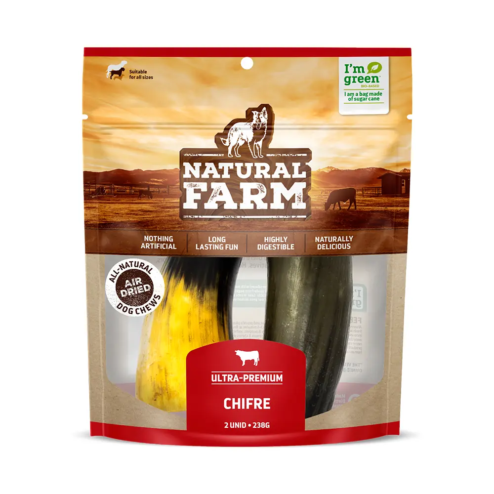 Chifre Bovino C/2 Un 238g Natural Farm279093