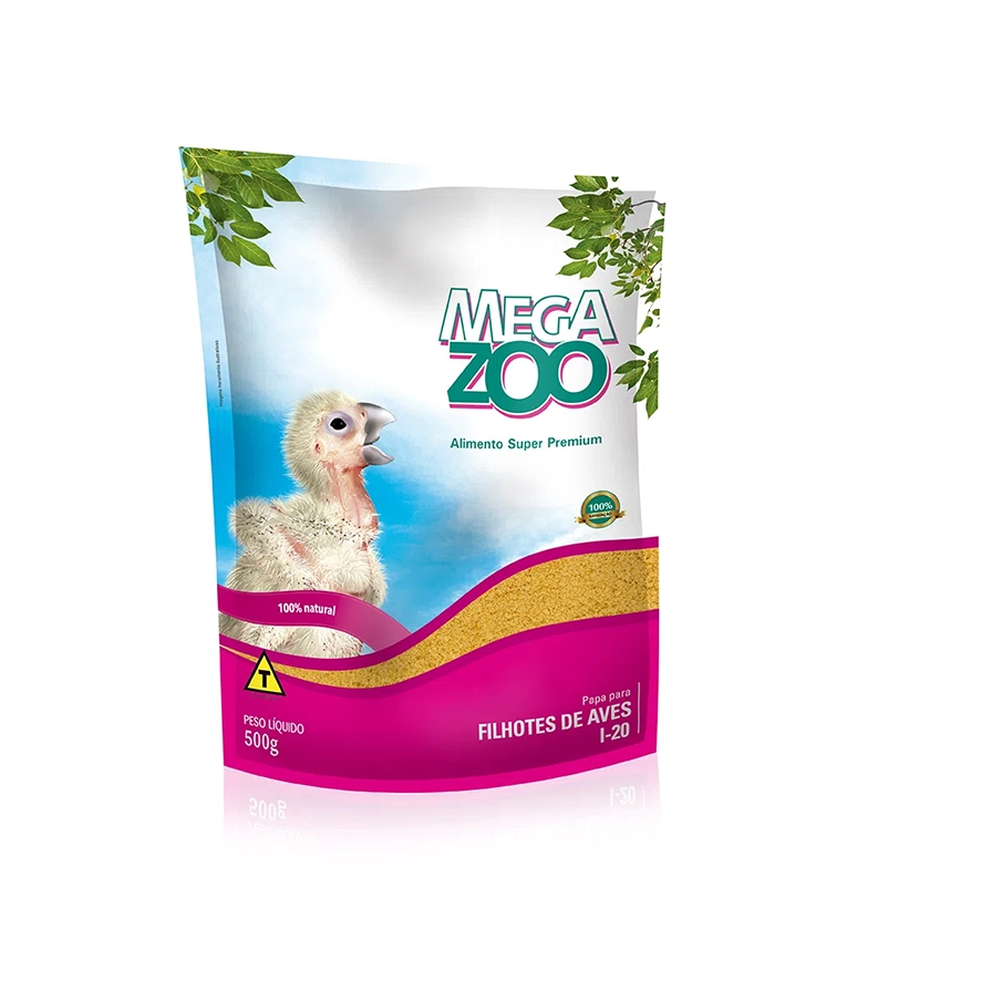 Papa para Filhote de Aves Megazoo 500g