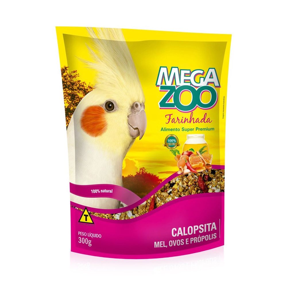 Farinhada Megazoo para Calopsita Mel, Ovos e Própolis 300g