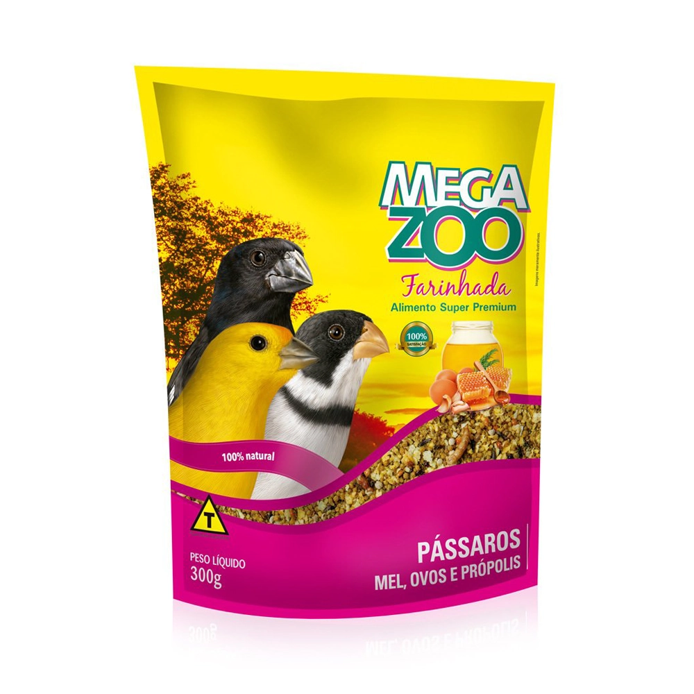 Ração Farinhada Megazoo Para Calopsita Sabor Mel E Ovos 300g