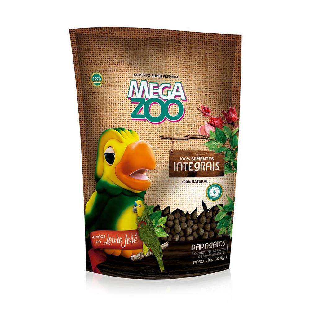 Ração para Papagaios Integral Amigos do Louro José Megazoo 600g