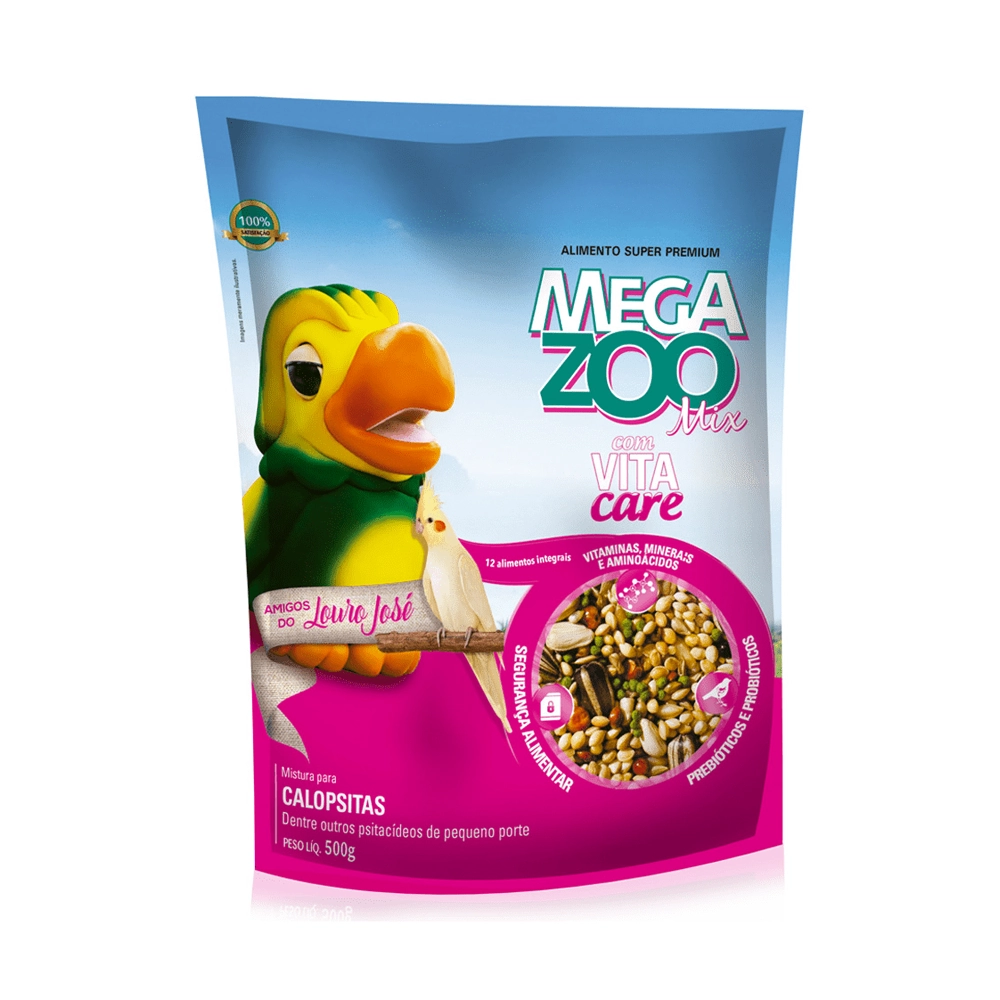 Ração para Calopsitas Mix Amigos do Louro José Megazoo 500g