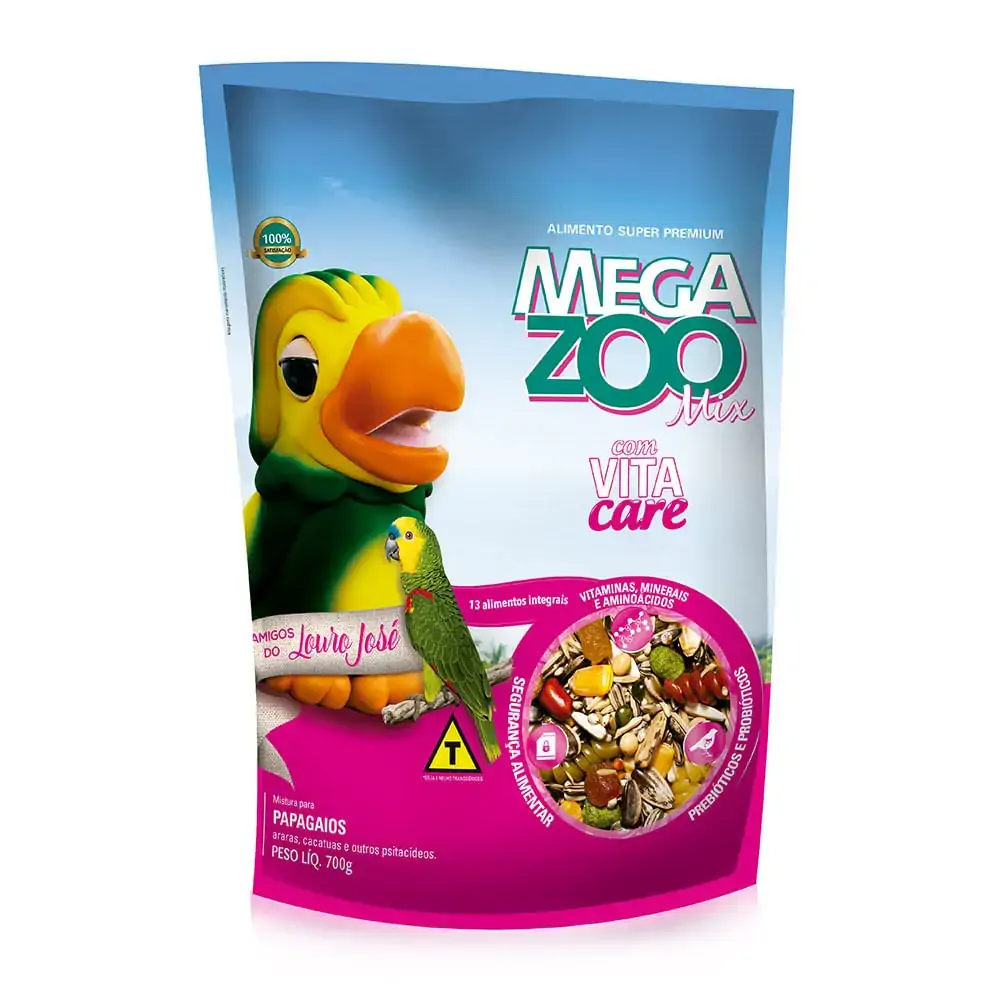 Ração para Papagaios Mix Amigos do Louro José Megazoo 700g