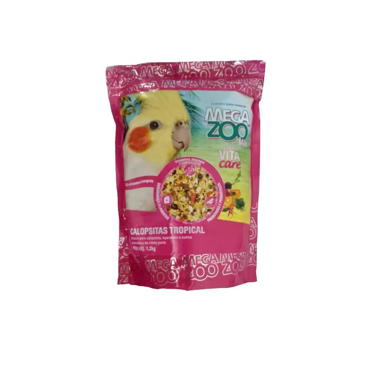 Ração Megazoo Mix Calopsita Tropical com Vita Care 1,2Kg