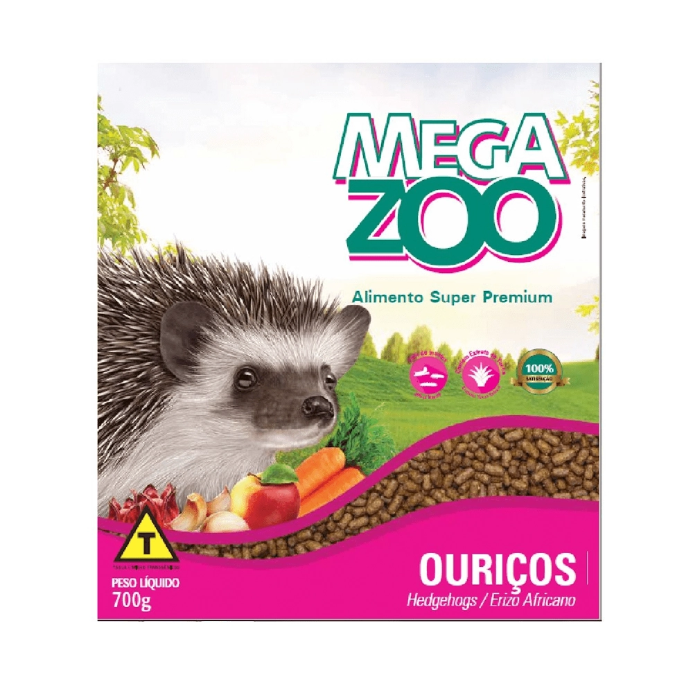 Ração Megazoo Extrusada Ouriços / Hedgehogs 700g