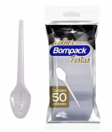 Colher Sobremesa Bompack Cristal C/50 Un