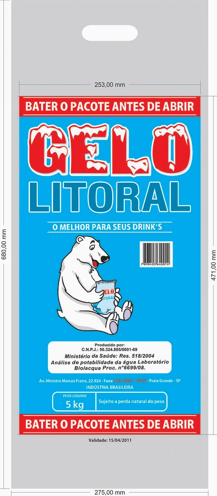Gelo Litoral Cubos 5kg