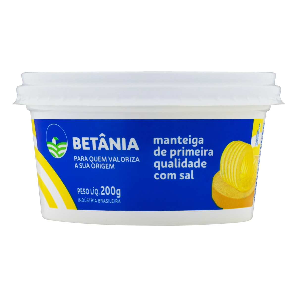 Manteiga De Primeira Qualidade Com Sal Betânia Pote 200g