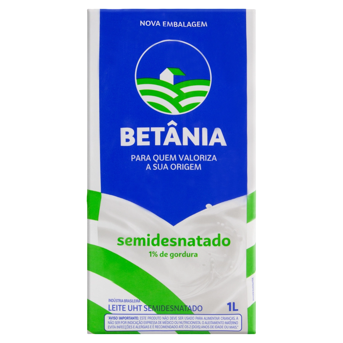 Leite Uht Semidesnatado Betânia Caixa 1l