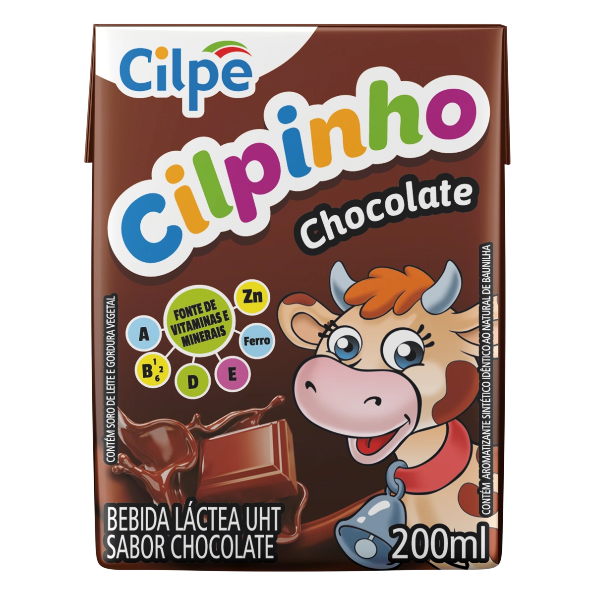 Bebida Láctea Uht Chocolate Cilpe Cilpinho Caixa 200ml