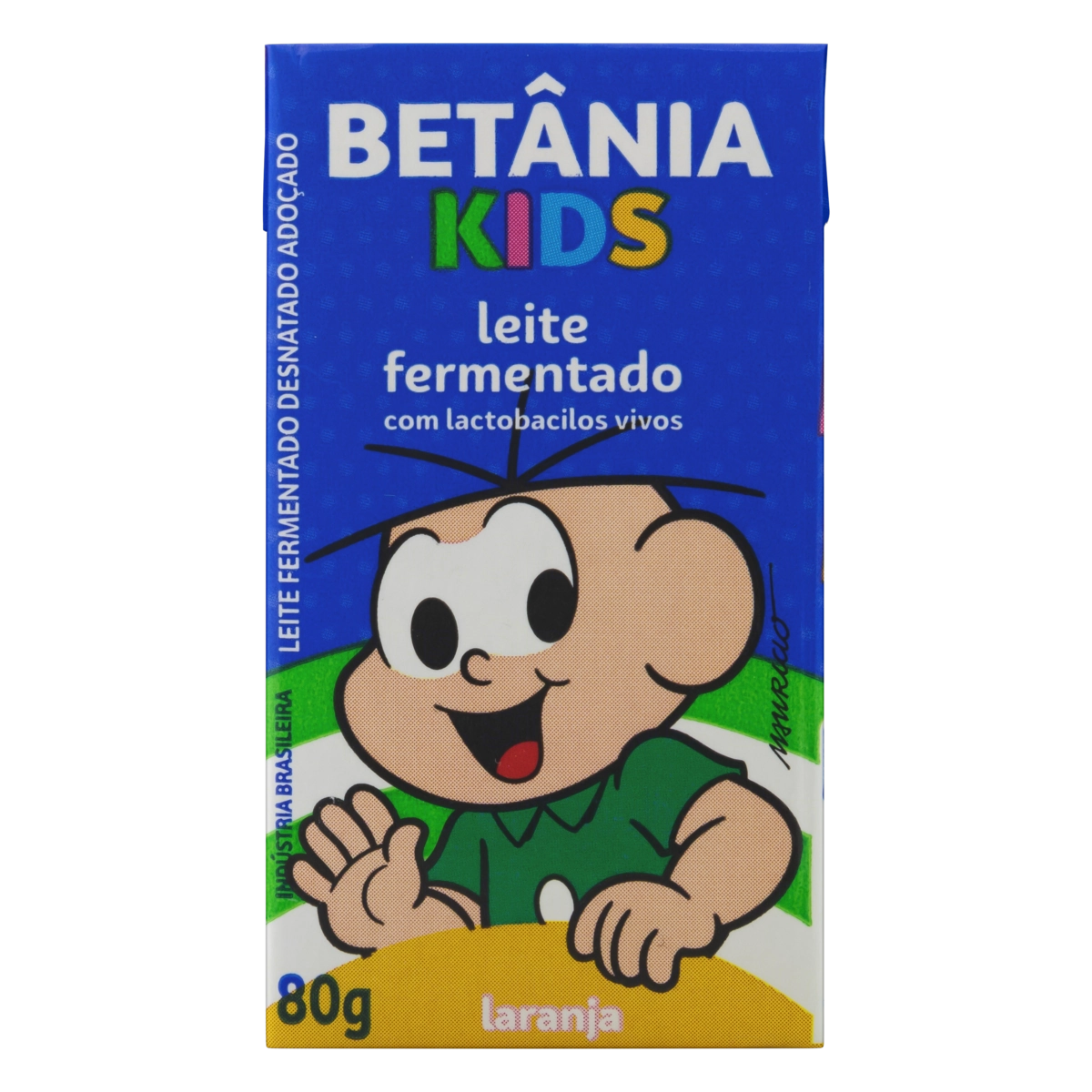 Leite Fermentado Desnatado Laranja Betânia Kids Caixa 80g