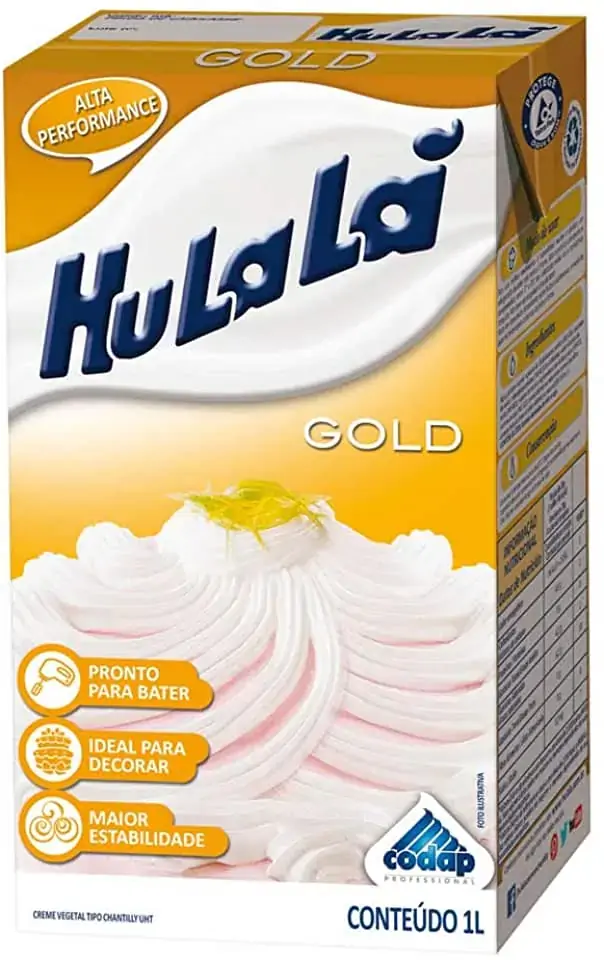 Creme Chantilly Hulala Ouro 1l