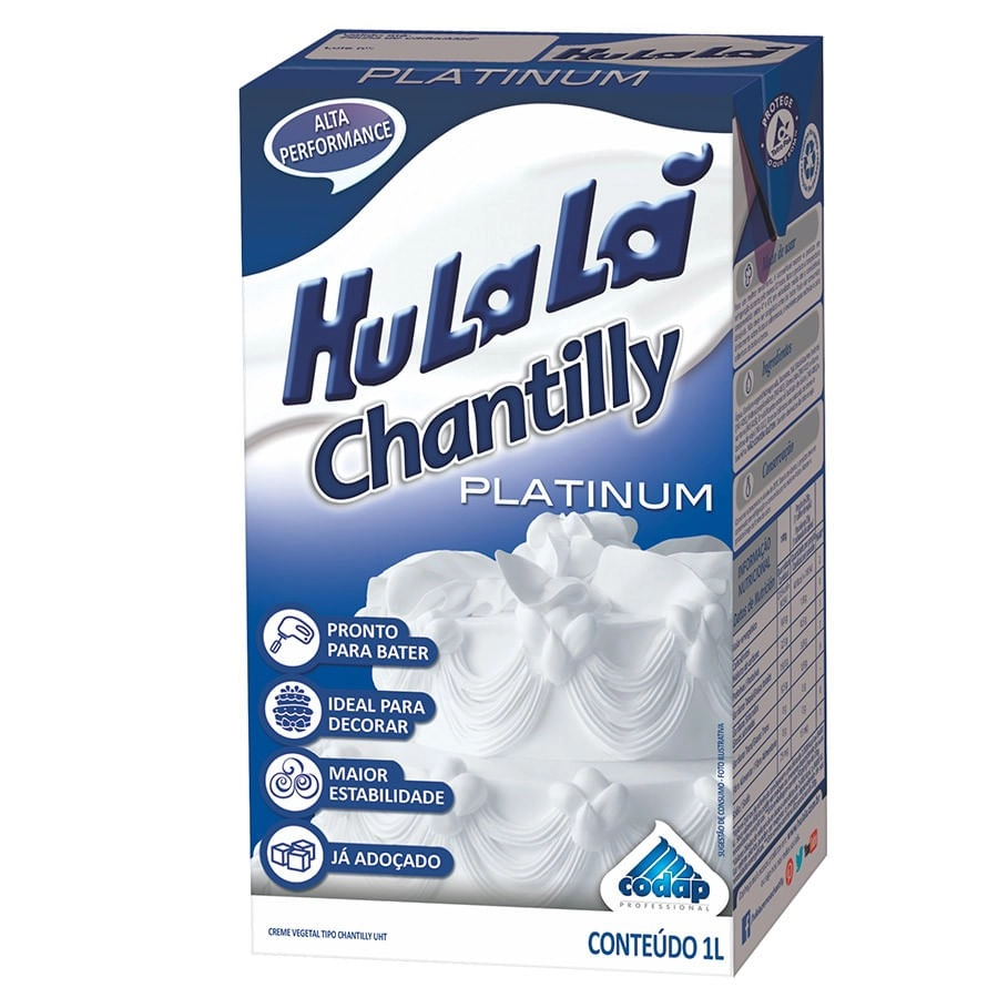 Insumo Chantilly Mavaleiro Hulala Plat.1l
