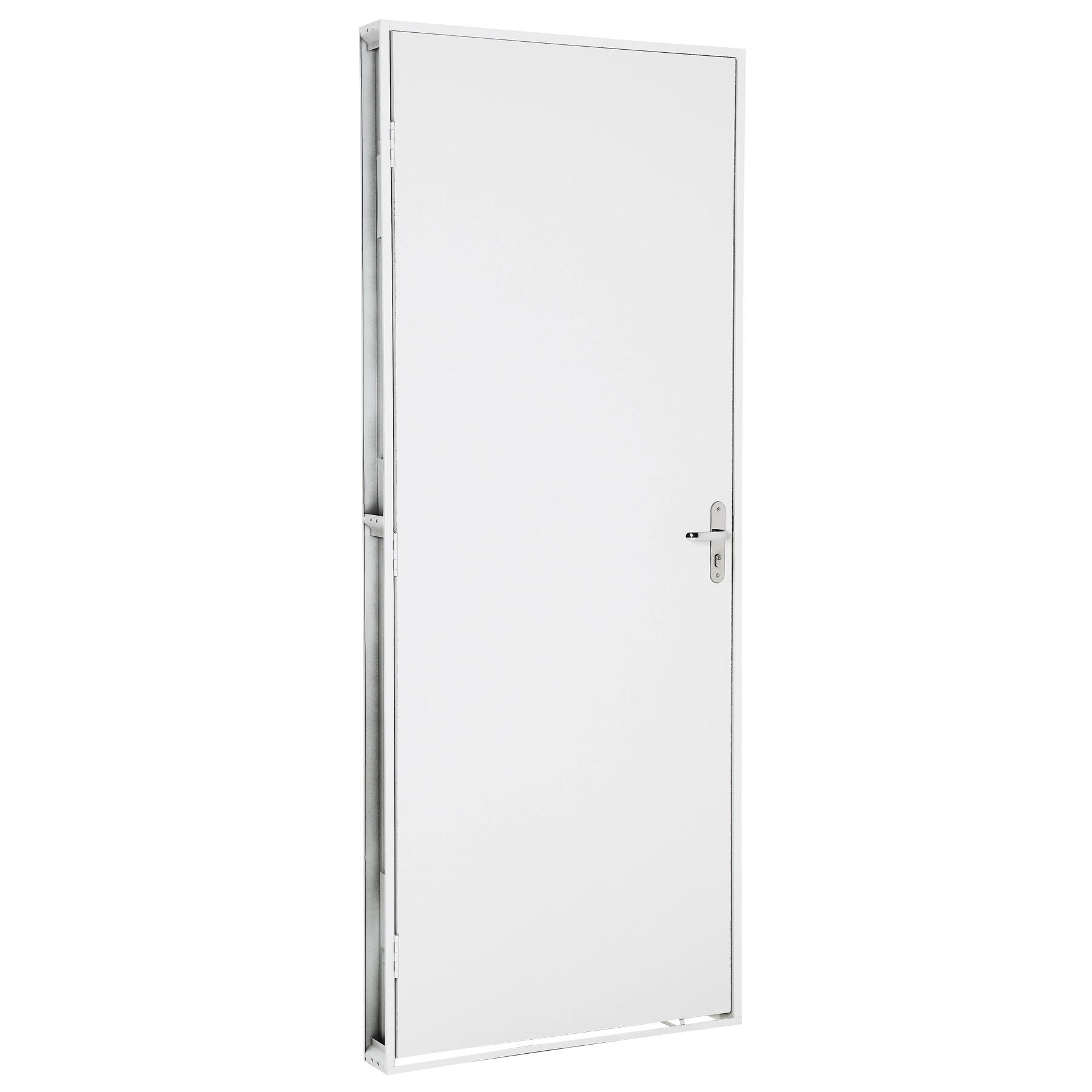 Porta Montada de Giro Lisa Madeira|Metal Aço Pintado Direito 2,15x0,85m Ullian