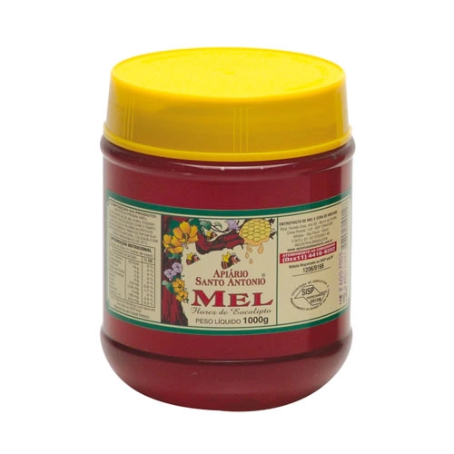 Mel Eucalipto 1000g Apiario Santo Antonio