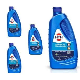 Kit 4 Unidades Algicida Manutenção Hth Previne Água Verde