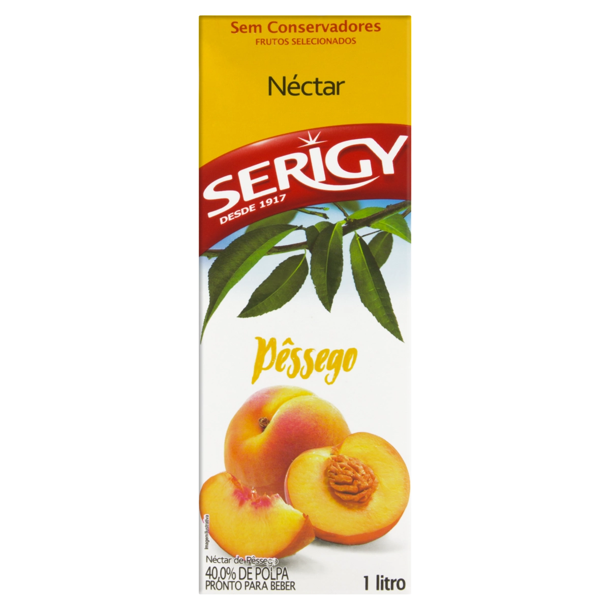 Néctar Pêssego Serigy Caixa 1l