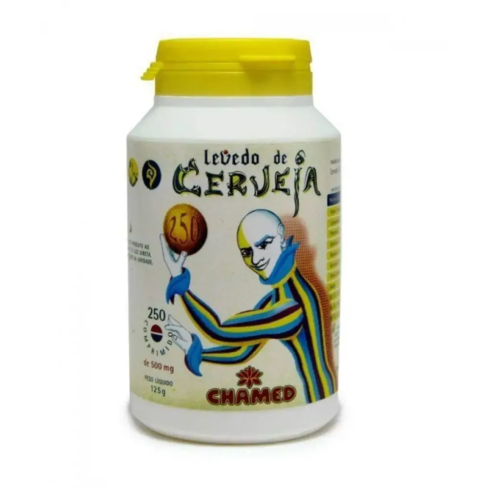 Chamed Levedo De Cerveja 250 Comprimidos 550mg Fitoterápicos